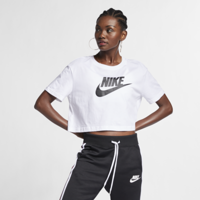 Nike crop shirt on sale